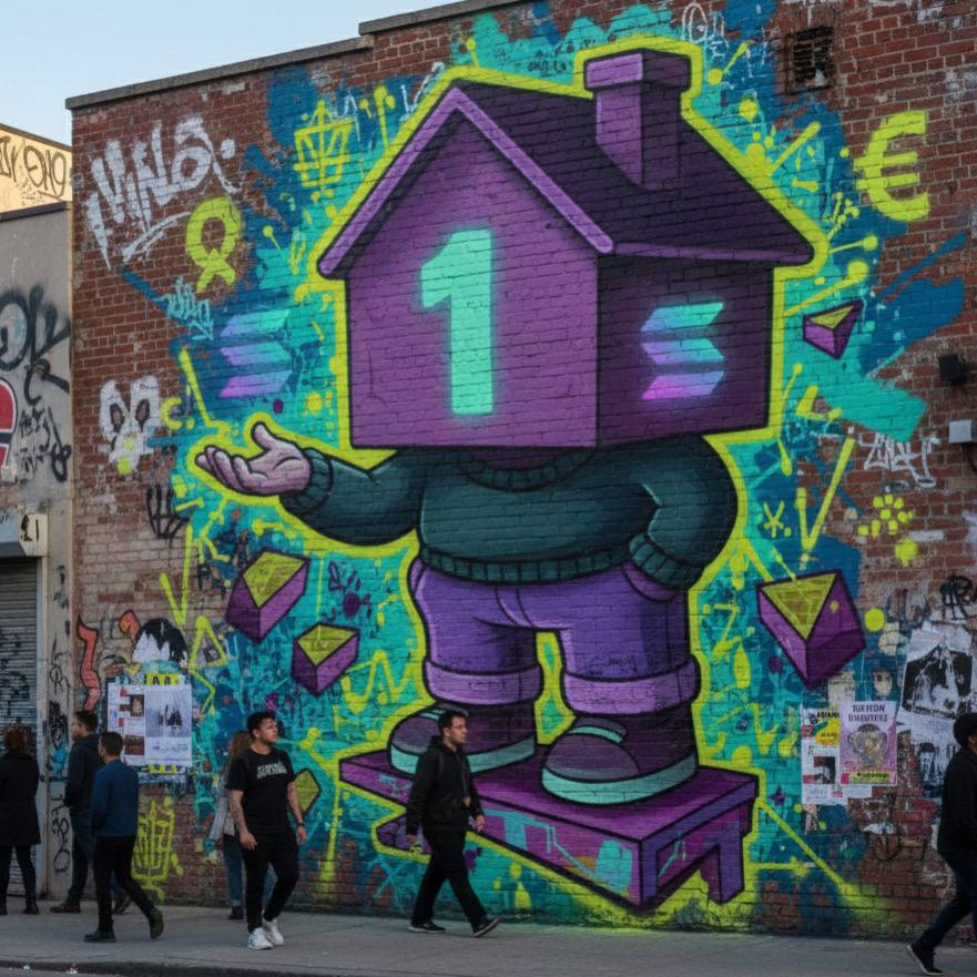 1HOUSE street art mural